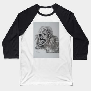 Snappy poodle dog Baseball T-Shirt